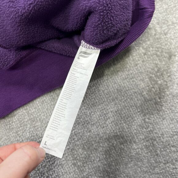 Fabletics Women’s 1/4 Zip Sweatshirt Pullover Size Large Purple Athleisure - Picture 9 of 12